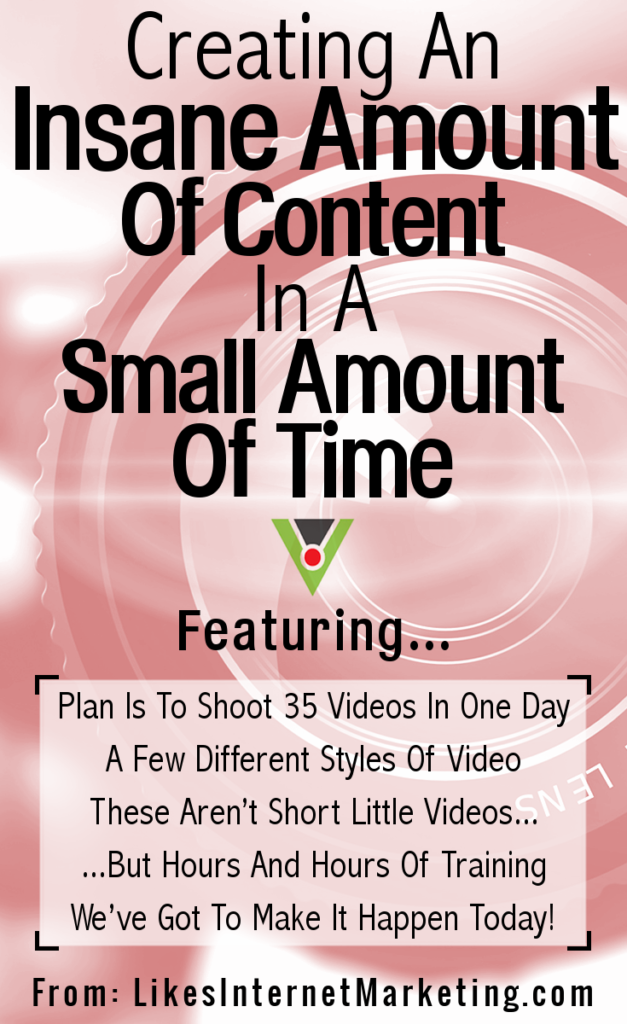 Creating An Insane Amount Of Content In A Small Amount Of Time