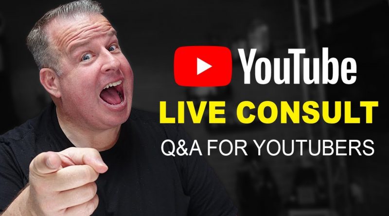 YouTube Channel Reviews and Q&A for YouTubers (Live)