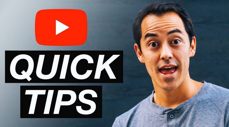 4 Quick Tips to get Started on YouTube Today