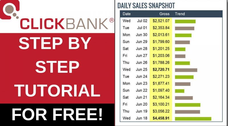 Clickbank For Beginners 2019 - Make Money With Clickbank For FREE [Step By Step]