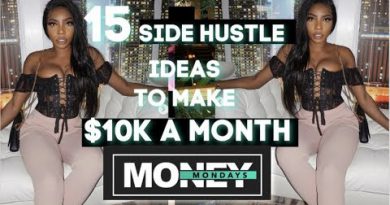 MONEY MONDAYS | 15 SIDE HUSTLES IDEAS TO MAKE UP TO $10K A MONTH