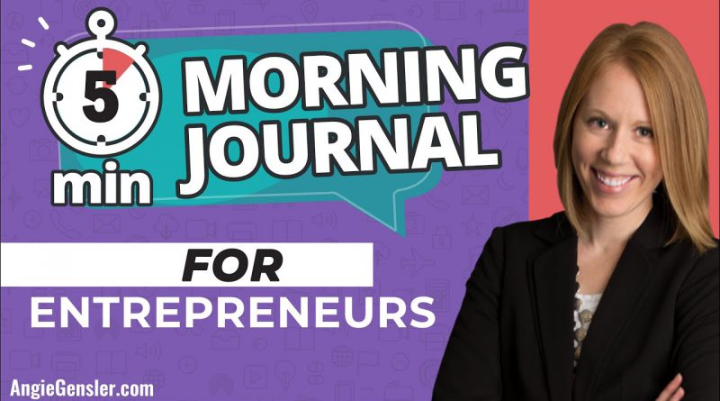 5-Minute Morning Journal for Entrepreneurs