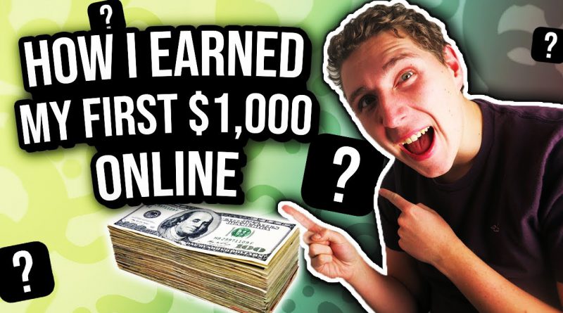 How I Earned My First $1000 Online 💰 (Make Money Online)