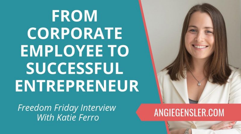 Freedom Friday Interview with Katie Ferro ~ November 30, 2018