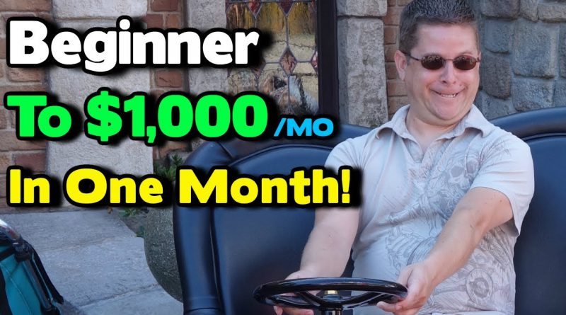 Go From Beginner To $1,000 A Month - In One Month - What I Would Do?...