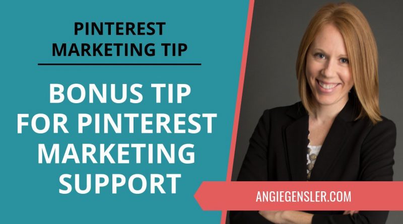 Pinterest Marketing Tip #38 - BONUS: How to Get More Pinterest Marketing Guidance and Support