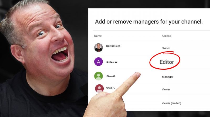 NEW! Add Editors & Managers to Your YouTube Channel