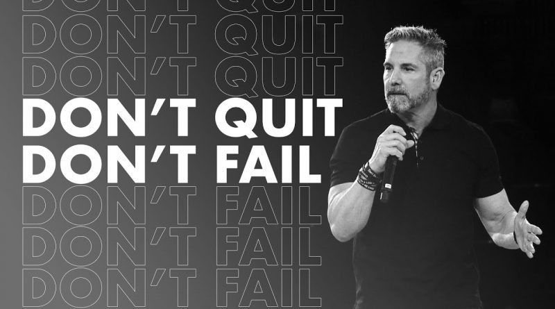 The Can't Fail Rule - Grant Cardone