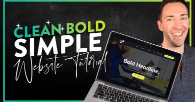 Create a Simple Website in Wordpress: Clean, Bold, Simple Style