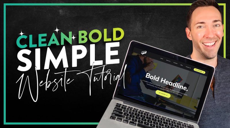 Create a Simple Website in Wordpress: Clean, Bold, Simple Style