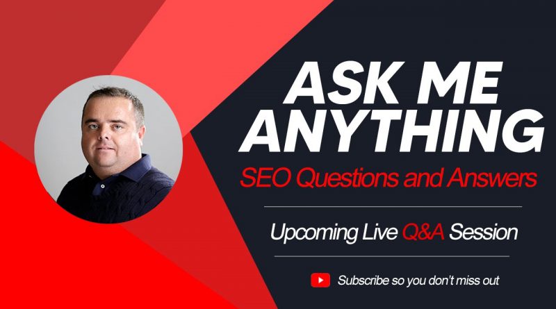 Live Ask me Anything 2:30pm Thursday 21st May