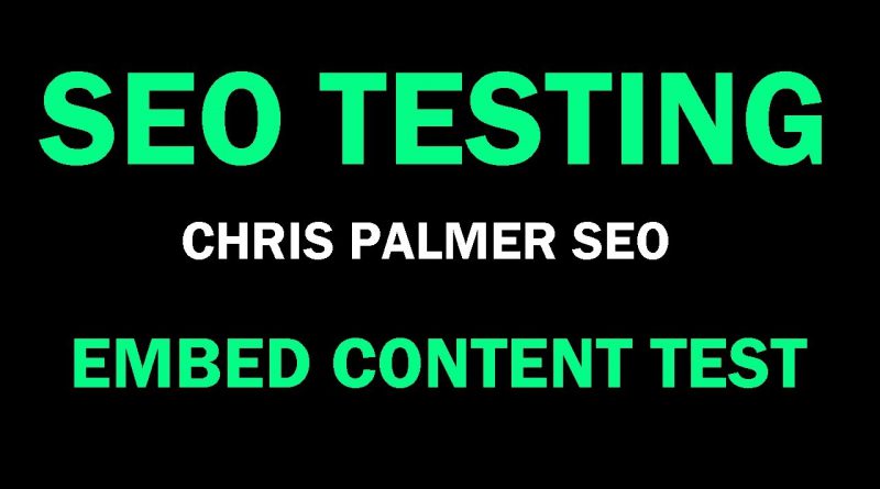 SEO Testing • Search Engine Optimization Test