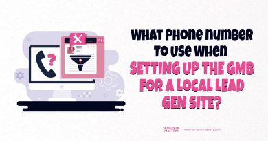 What Phone Number To Use When Setting Up The GMB For A Local Lead Gen Site?