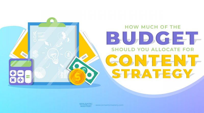 How Much Of The Budget Should You Allocate For Content Strategy?