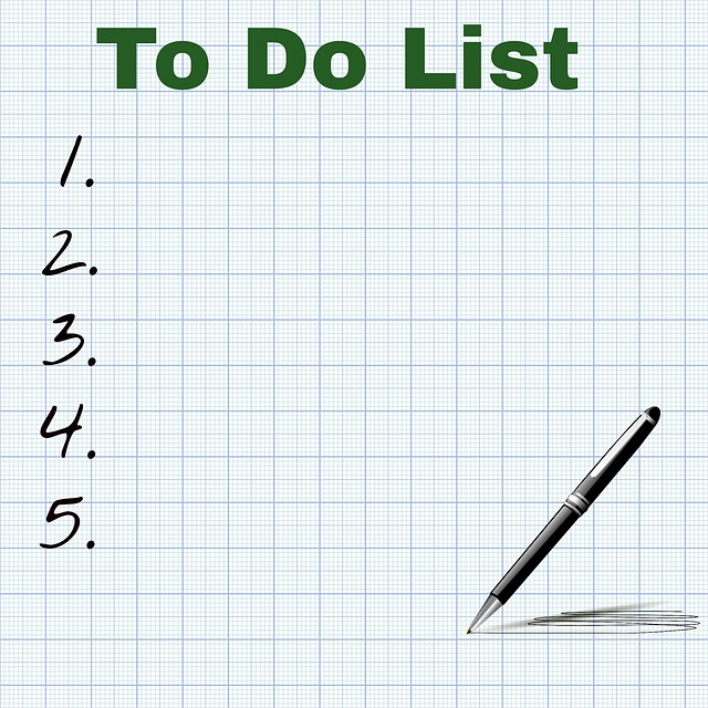 Blogging To Do List