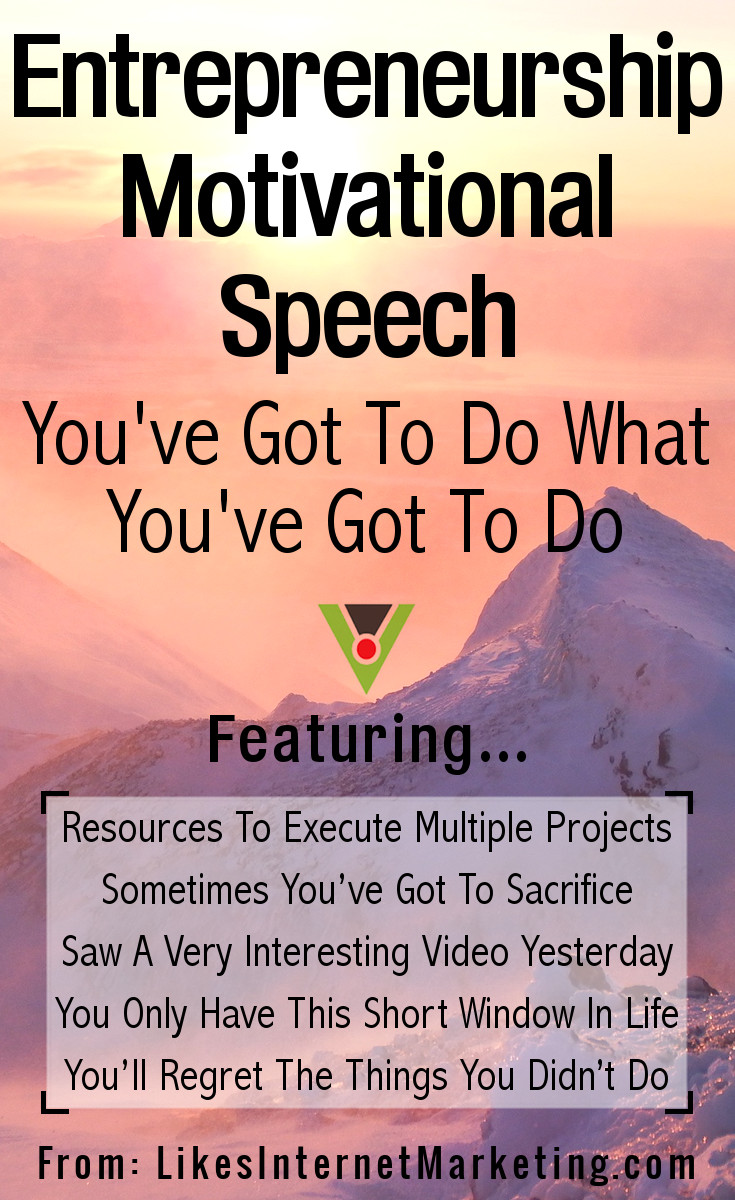 Entrepreneurship Motivational Speech